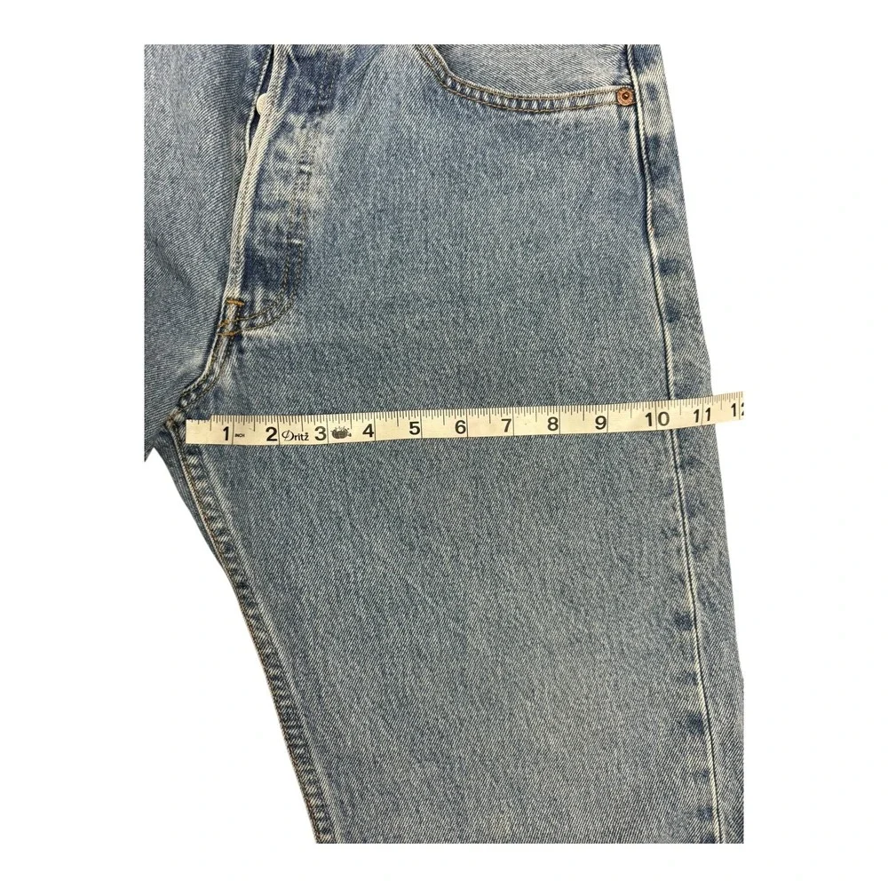 Levis 501 Jeans Mens 31x30 Blue Good Mark Gonzalez Artwork Prints